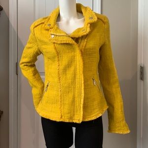 Yellow tweed blazer